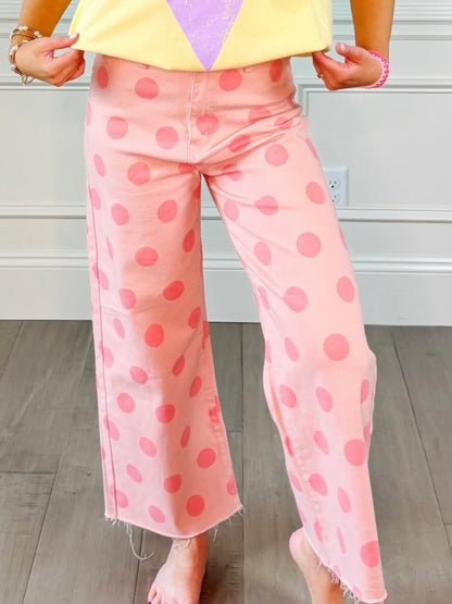 Blush Polka Dot Pants