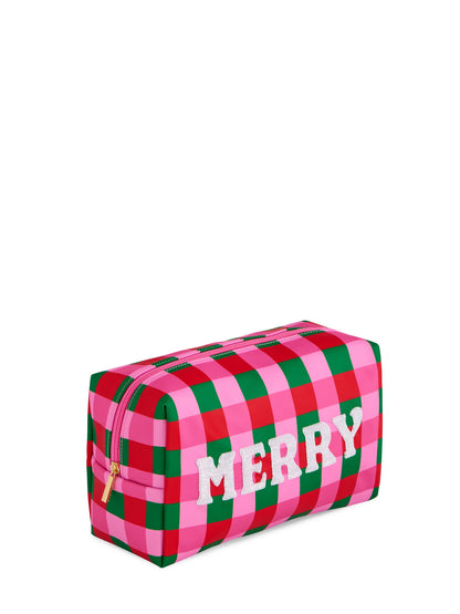 Merry Checkered Pouch