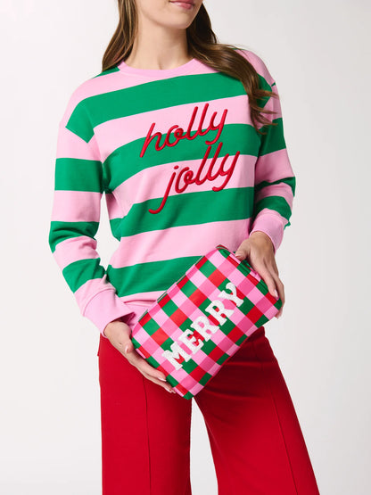 Merry Checkered Pouch