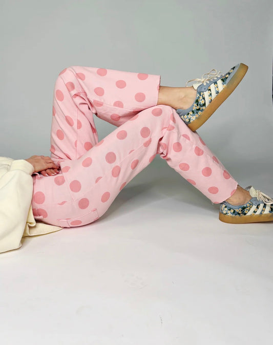 Blush Polka Dot Pants