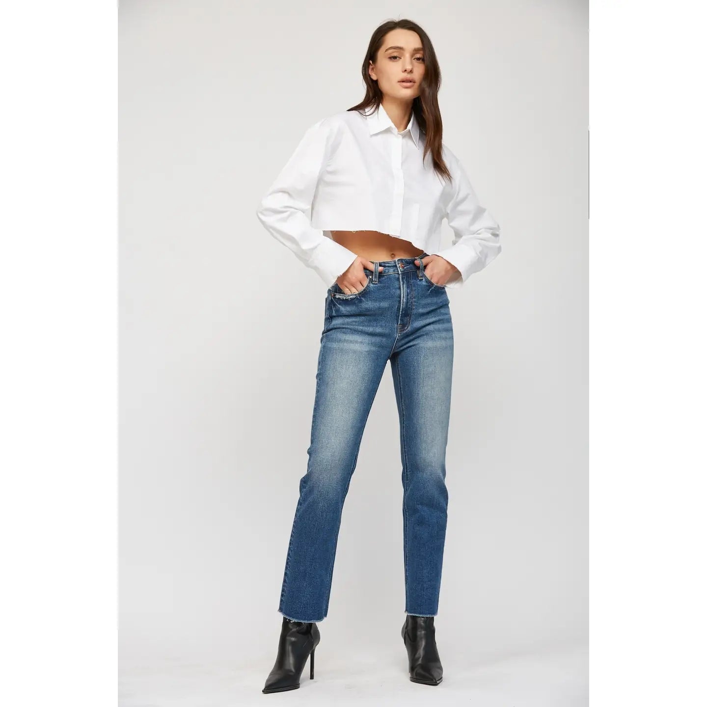 Super High Rise Straight Leg Jean