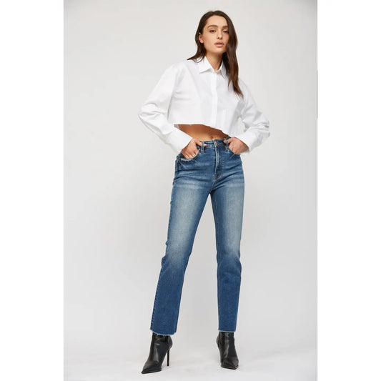 Super High Rise Straight Leg Jean