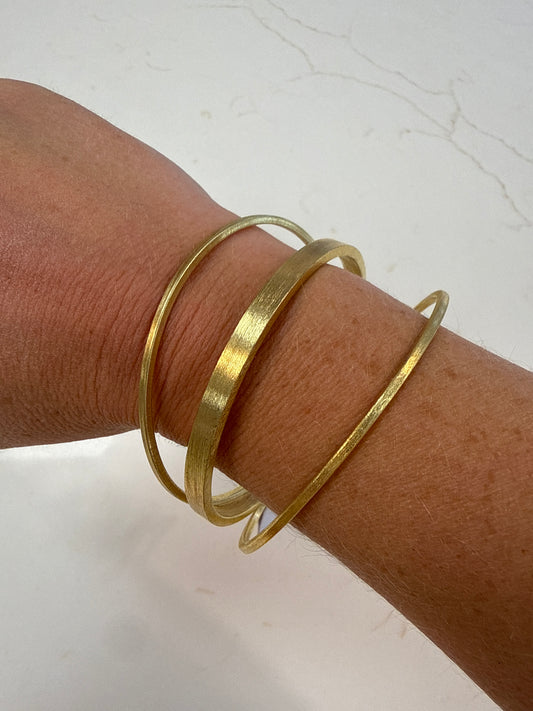 Gold Bangle Stack