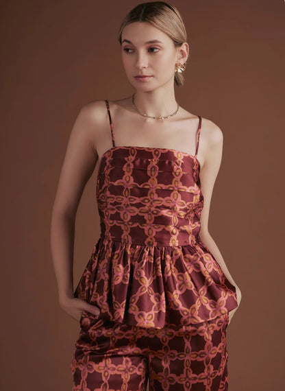 Chainlink Pleated Top