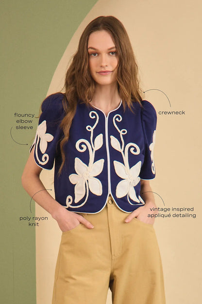 Beeson Top in Navy