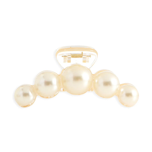Clear Pearl Claw Clip