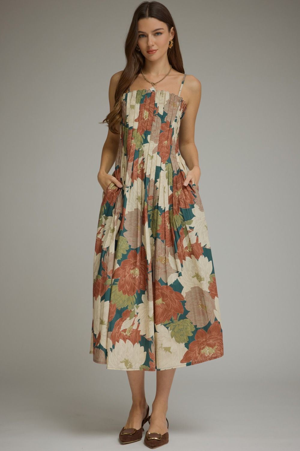 Kristen Fall Floral Maxi Dress