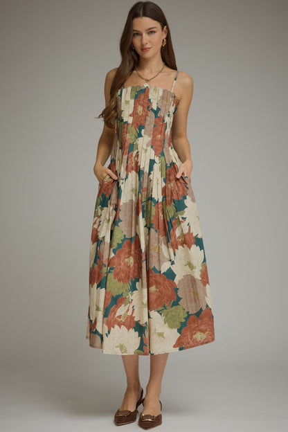 Kristen Fall Floral Maxi Dress