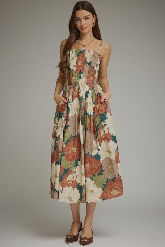 Kristen Fall Floral Maxi Dress