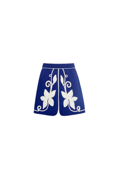 Dottie Mini Skirt in Navy