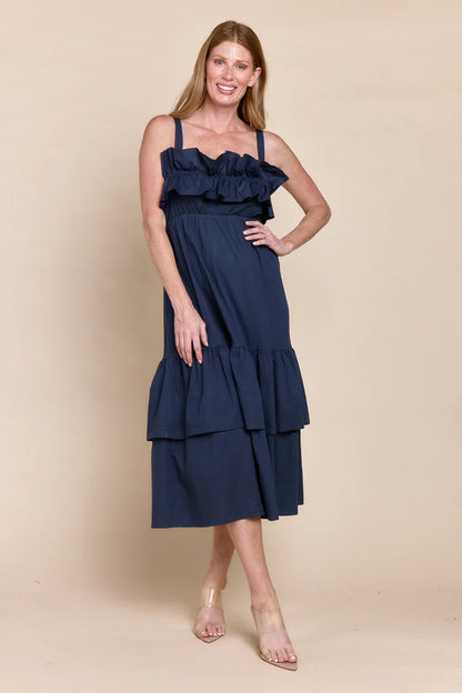 Fabiana Dress in Navy