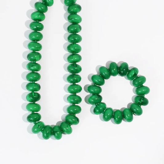 Green Sugar Bead Bracelet