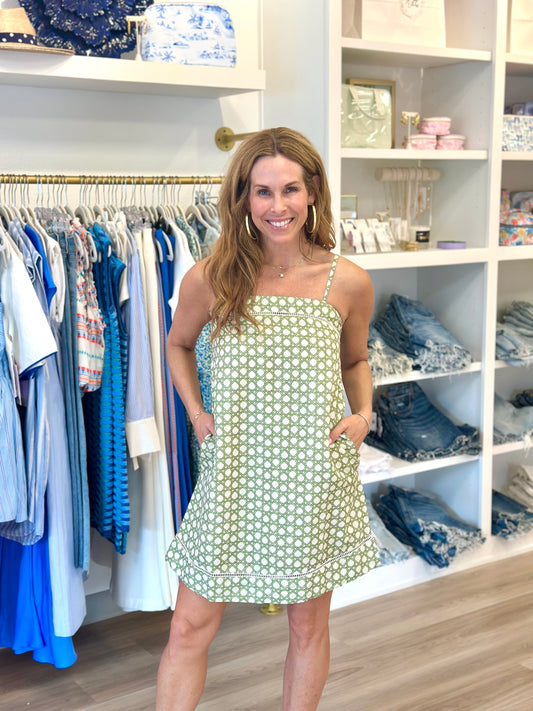 Leah Dress in Trellis