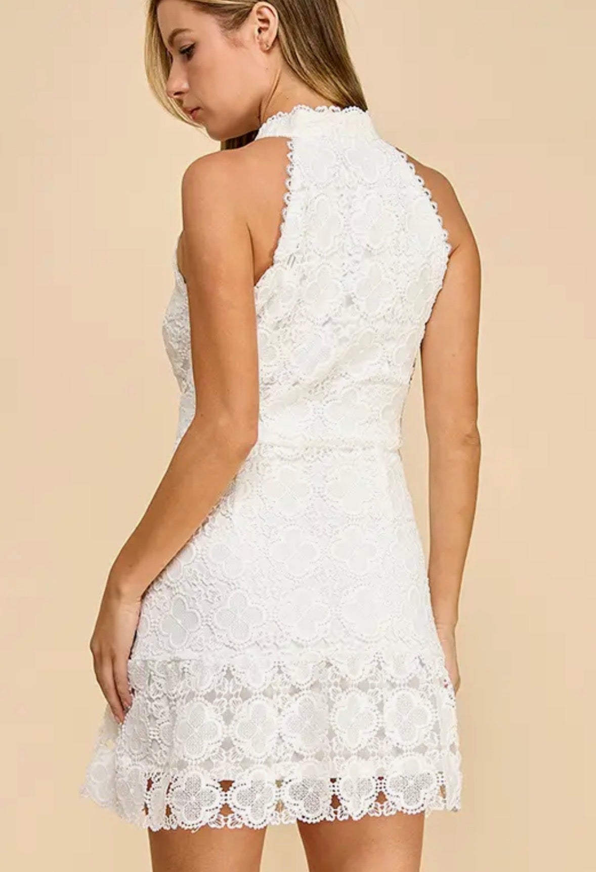 Sadie Floral High Neck Mini