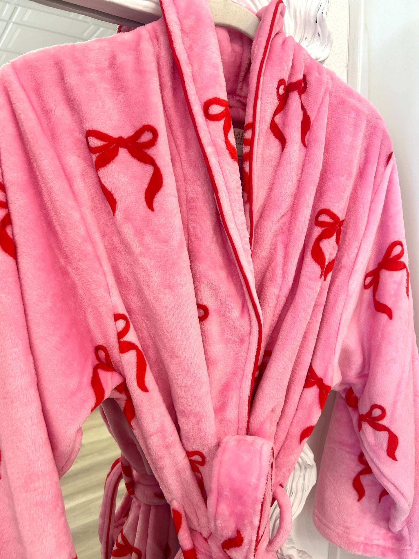 Plush Bow Robe
