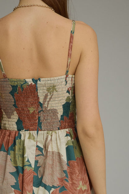Kristen Fall Floral Maxi Dress