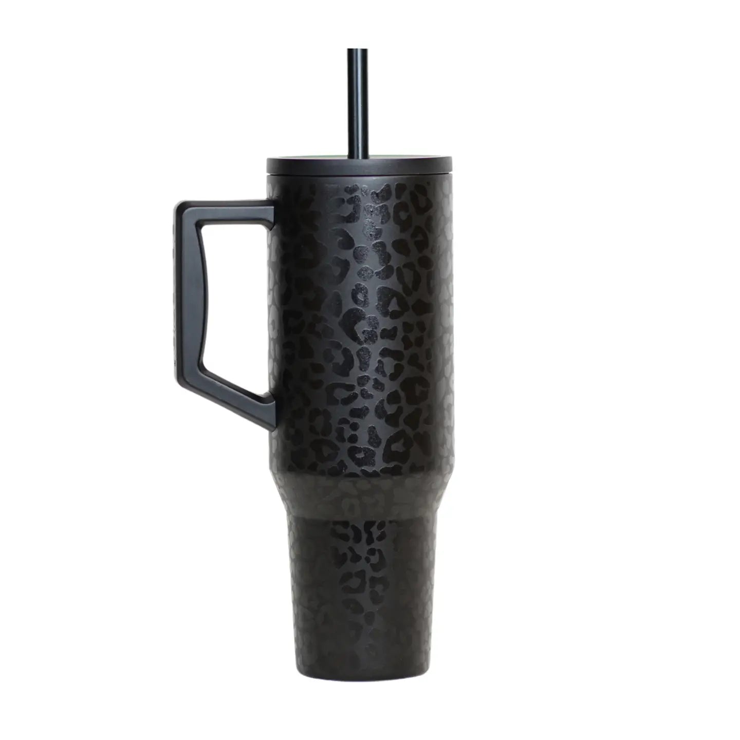Black Leopard 40oz Tumbler