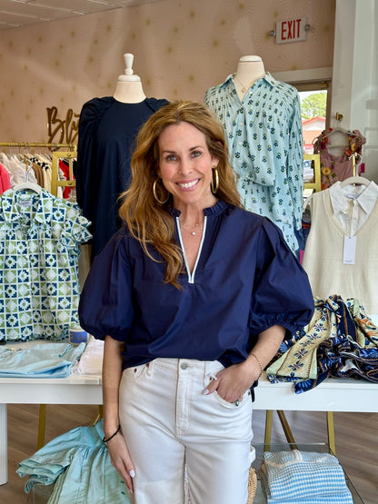 Anna Top in Navy