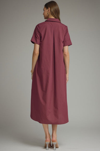 Lunaria Maxi Dress in Wine