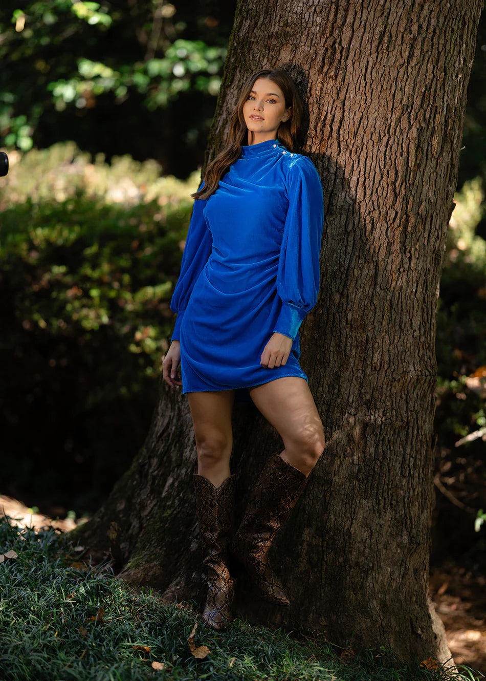 Gloria Dress in Sapphire