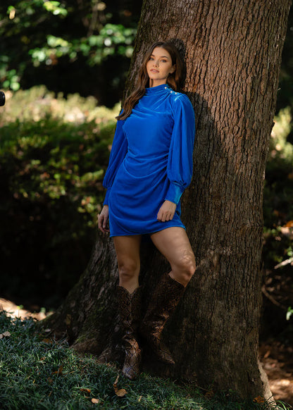 Gloria Dress in Sapphire