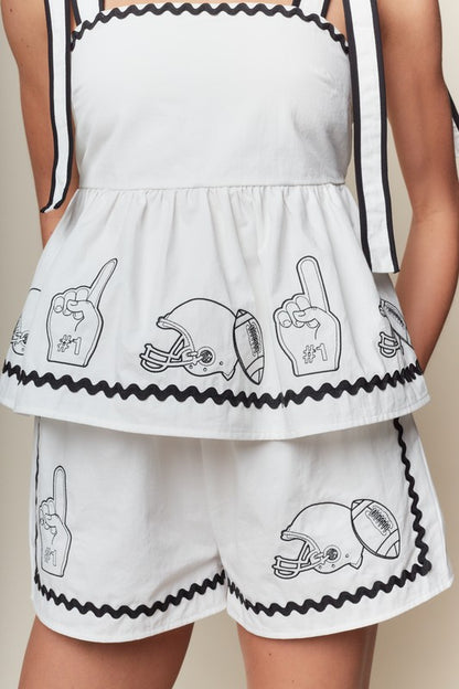 White Game Day Set