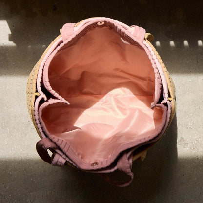 Pink Quilted Tote Bag