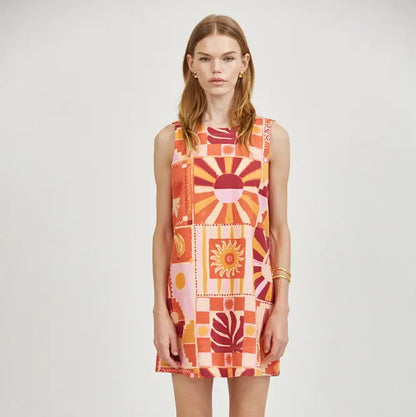 FINAL SALE Palmarosa Linen Mini Dress