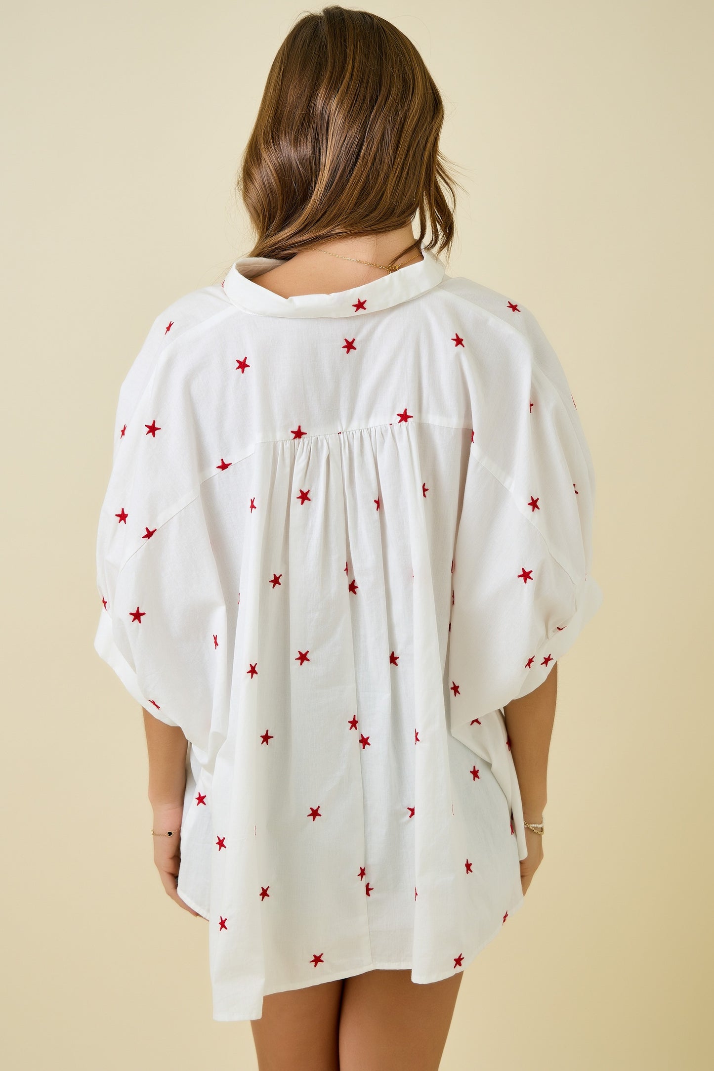Oversized Star Button Down