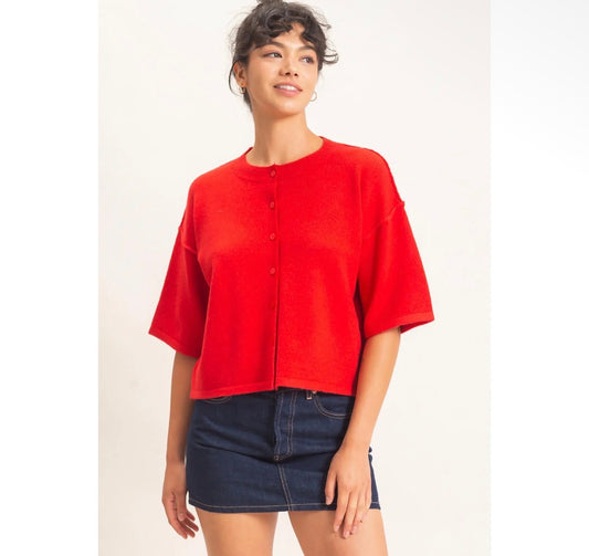 Iris Drop Shoulder Cardigan