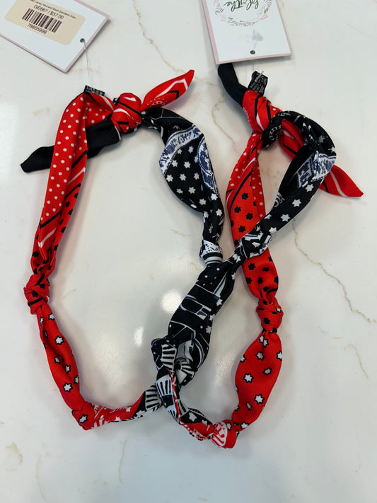 Red/Black Bandana Scarf Necklace