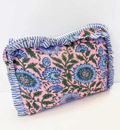 Quilted Toiletry Tote Bags