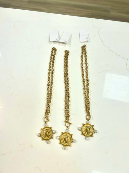 Pearl Coin Necklace