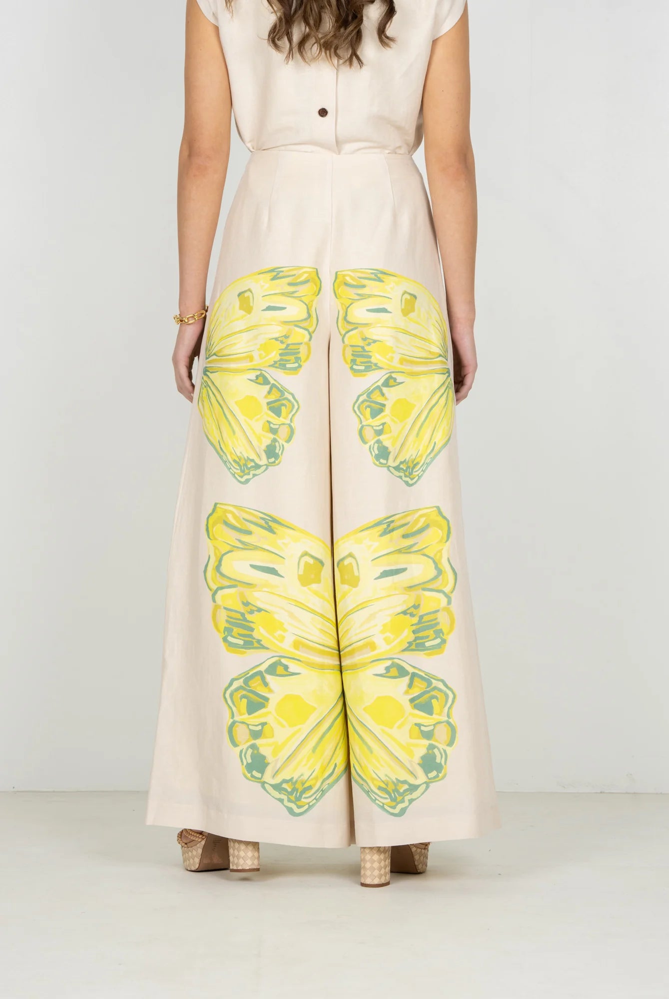 Paisley Pant in Clouded Yellow