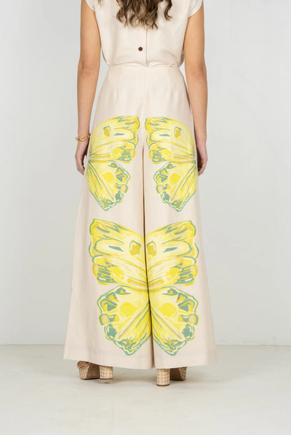 Paisley Pant in Clouded Yellow
