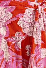 Load image into Gallery viewer, Dew Drop Floral Red Midi Dress
