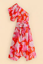 Load image into Gallery viewer, Dew Drop Floral Red Midi Dress
