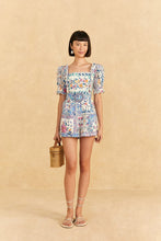 Load image into Gallery viewer, Romantic Bandana Off White Romper
