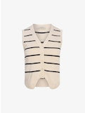 Isabella Vest in Sand Stripe