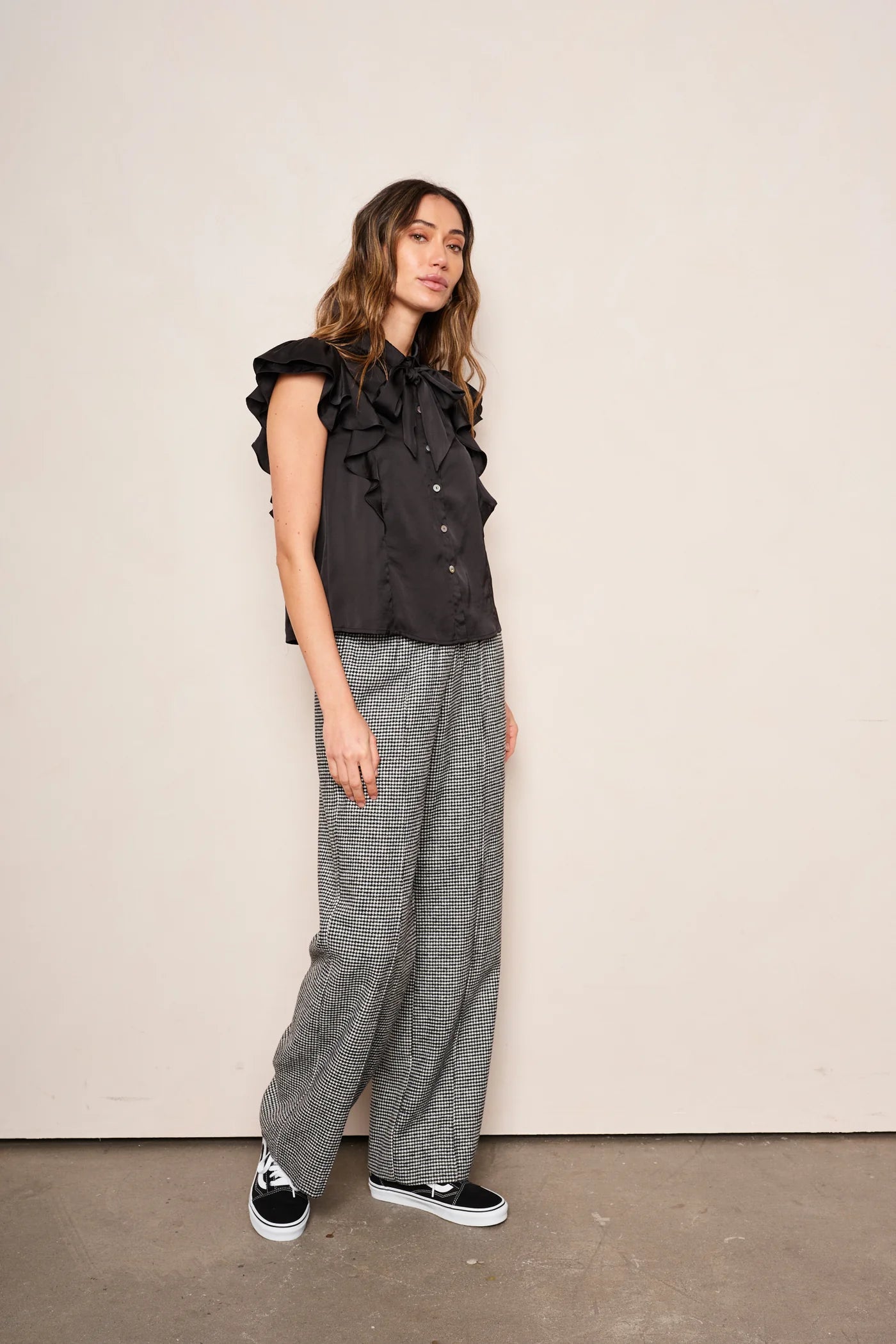 Emilia Bow Top in Black