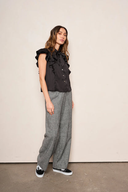 Emilia Bow Top in Black