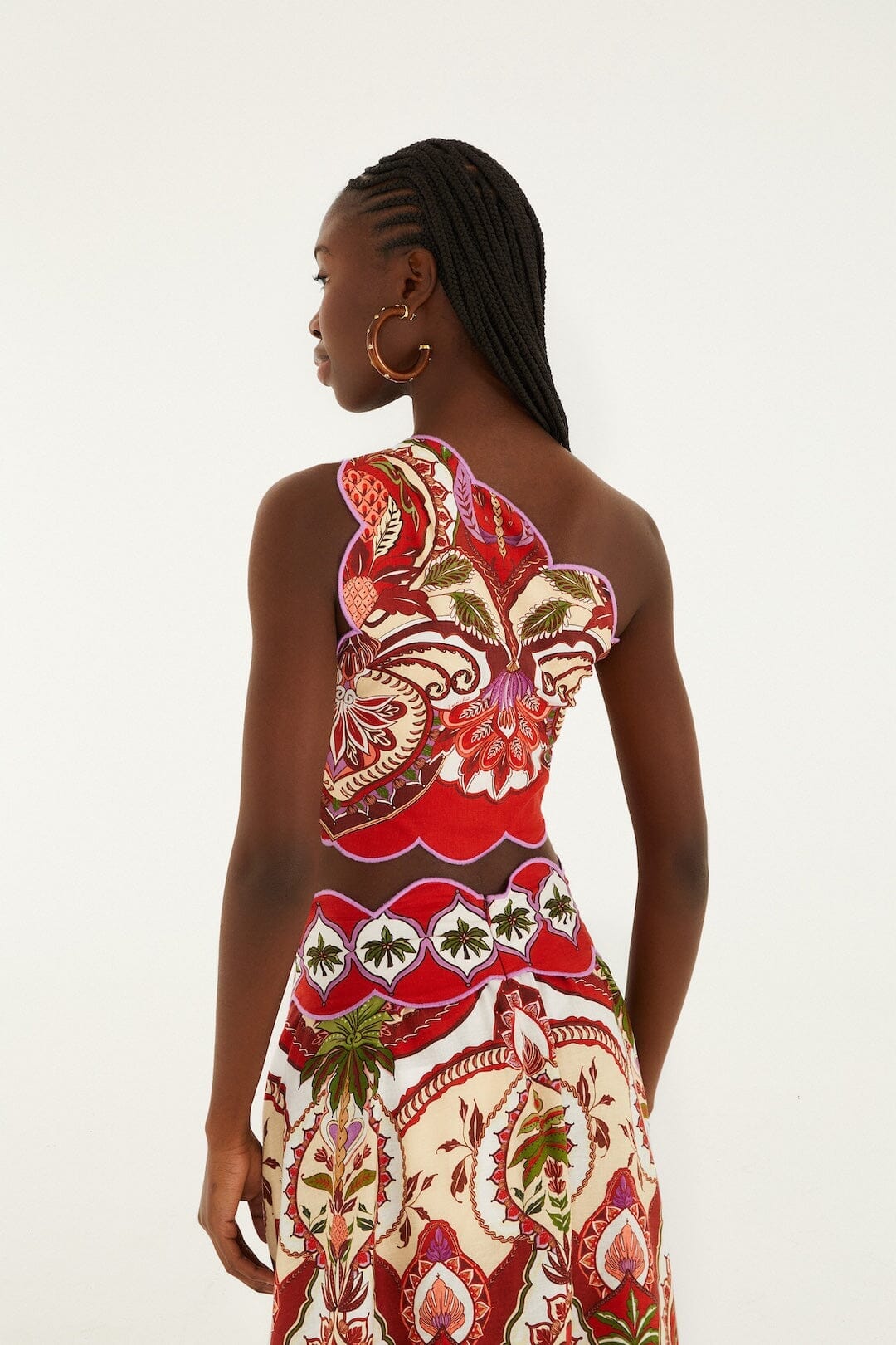 Odara One Shoulder Scalloped Top