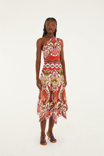 Odara One Shoulder Scalloped Top