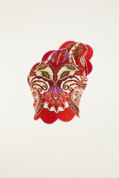 Odara One Shoulder Scalloped Top