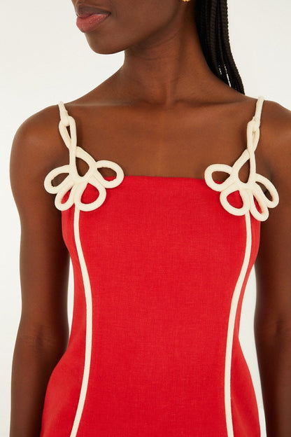 Red Sleeveless Mini Dress