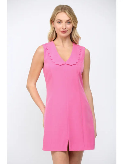 Scalloped Peter Pan Collar Dress