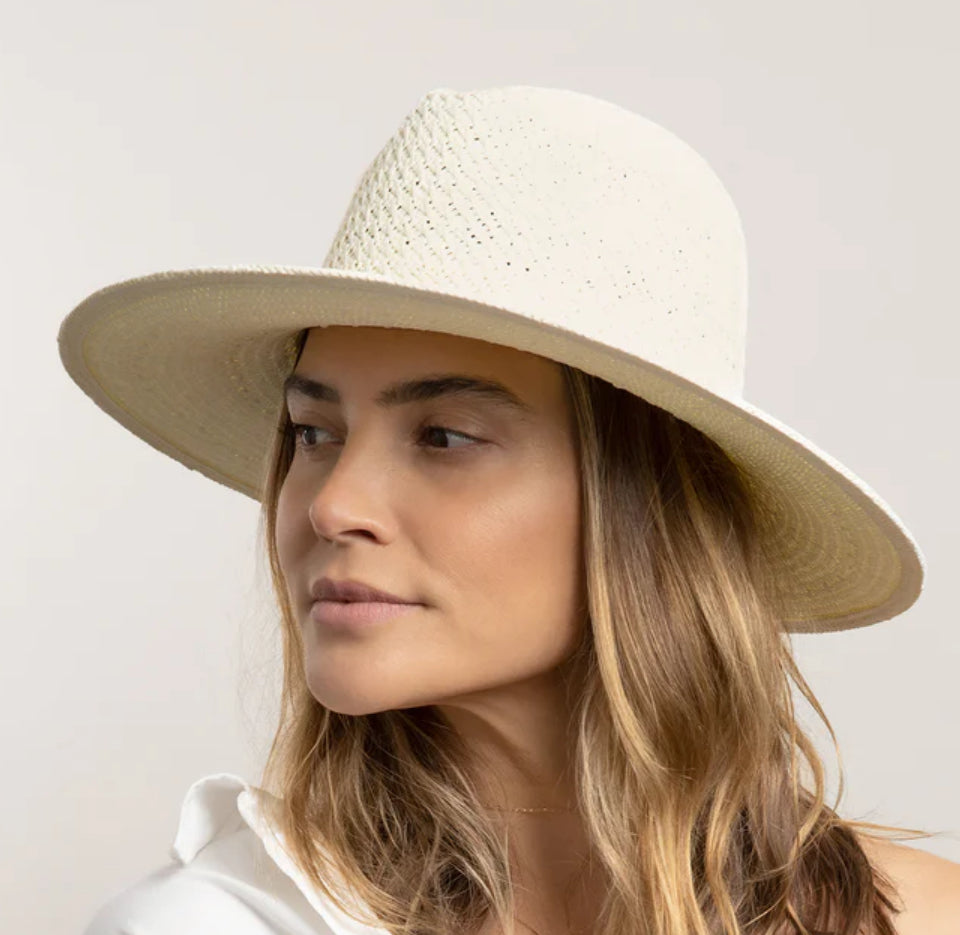 Luxe Packable Sunhat in Bleach
