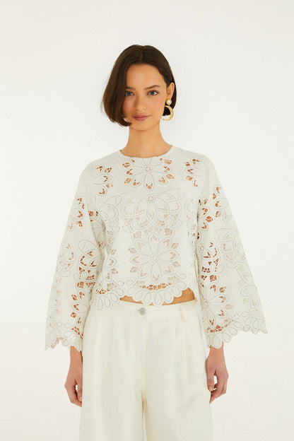 Velma Ivory Daydream Blouse
