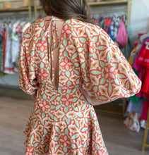 Load image into Gallery viewer, Alba Dress in Mint Medallion

