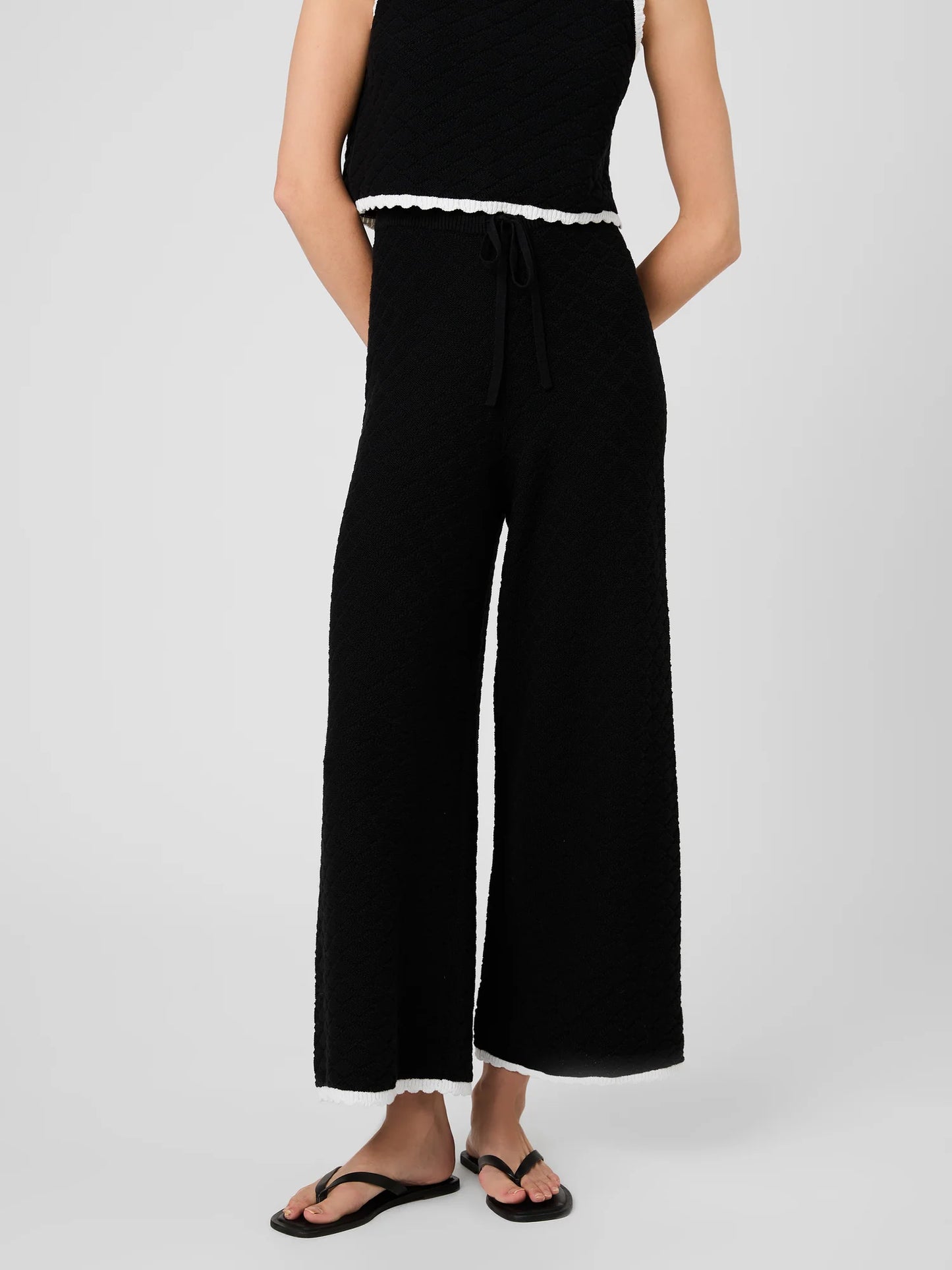 Teddy Diamond Knit Crop Pants